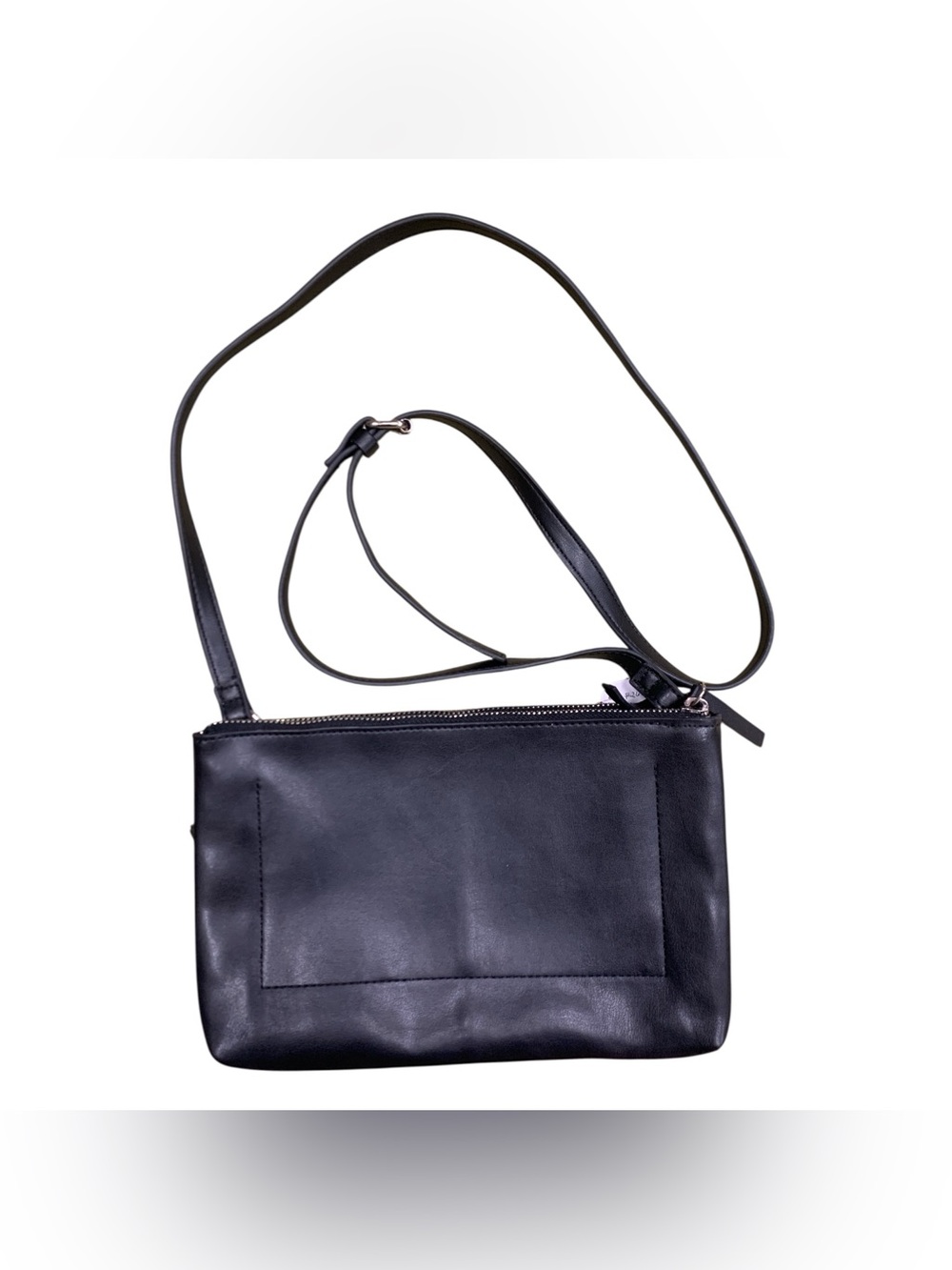 Joe Fresh Black Leather Crossbody Bag